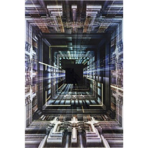 Kare Design, Bild Glas Science Fiction 120x180cm, Bild Glas Science Fiction 120x180cm