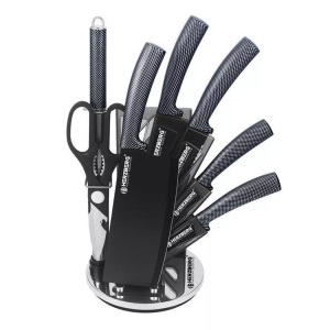 eStore, Messerset mit Drehständer, 8-teilig - Carbon Messerset mit Drehständer, 8-teilig - Carbon, Northio - Messerset mit Drehständer, 8-teilig Carbon, One Size