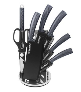 eStore, Messerset mit Drehständer, 8-teilig - Carbon Messerset mit Drehständer, 8-teilig - Carbon, Northio - Messerset mit Drehständer, 8-teilig Carbon, One Size
