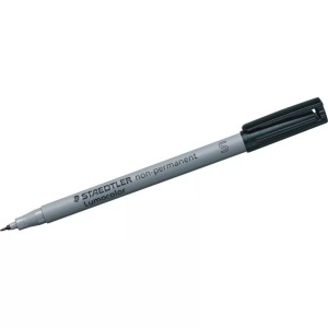 Staedtler, Staedtler Folienstift Lumocolor S non-permanent 311 Schwarz 311-9, Staedtler Lumocolor, non-permanent, Universalstift, 0.4mm, schwarz, 311-9