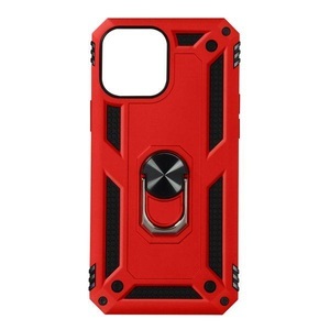 Avizar, Apple iPhone 13 Pro Max - Polycarbonat Ringhülle, Avizar - Stoßfeste Hülle iPhone 13 Pro Max Rot, Rot