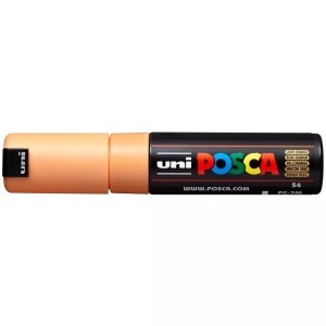 uni-ball, UNI-BALL Posca Marker 4.5-5.5mm PC7MLIGHTORA hellorange, Rundspitze, uni-ball Posca Marker, 4.5-5.5mm, hellorange, Rundspitze, PC7MLIGHTORA