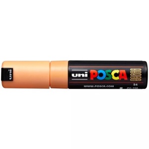 uni-ball, UNI-BALL Posca Marker 4.5-5.5mm PC7MLIGHTORA hellorange, Rundspitze