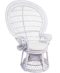 mutoni Garten Deluxe, Gartensessel mit Kissen Pavone weiss, Gartensessel mit Kissen Pavone weiss