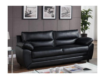 Vente-unique, Sofa 3Sitzer Kunstleder MANOA Sofa 3Sitzer Kunstleder MANOA, Vente-unique - Sofa 3Sitzer Kunstleder MANOA, One Size, Schwarz