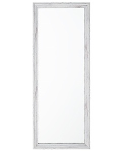 Beliani, Beliani Wandspiegel weiss/Holzoptik 50 x 130 cm BENON, 