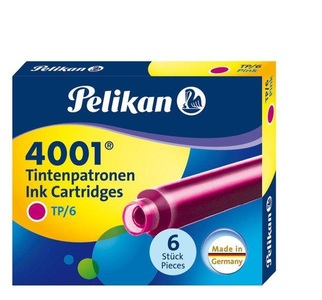 Pelikan, Pelikan Tintenpatrone 4001 Pink, 6, PELIKAN Tintenpatrone TP/6 pink 6 Stück