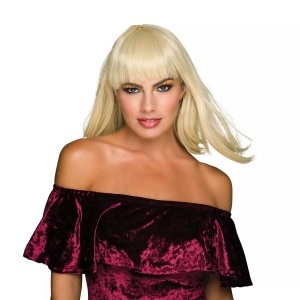 Bristol Novelty, Perücke Erwachsene, glattes Haar Beige, Bristol Novelty - Perücke Erwachsene, glattes Haar, One Size, Beige