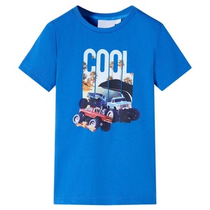 vidaXL, vidaXL Kinder-T-Shirt Blau 128, vidaXL Kinder-T-Shirt Blau 128