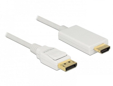 Delock, DeLock DisplayPort - HDMI Kabel, 2m, passiv, Delock Kabel DisplayPort - HDMI, 2 m