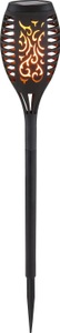 mutoni light, Solarleuchte Kunststoff schwarz 12xLED, Set von 3 Solarleuchten LED SOLAR 5m 0.2W schwarz
