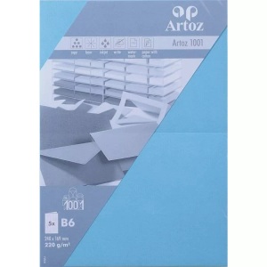 Artoz, ARTOZ Karten 1001 B6 107362263 220g. azur 5 Blatt, ARTOZ Karten 1001 B6 107362263 220g. azur 5 Blatt