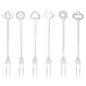 Sambonet, Sambonet Besteck-Set Oriental, Sambonet Gabel-Set Oriental 6-teilig, Silber