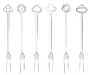 Sambonet, Sambonet Besteck-Set Oriental, Sambonet Gabel-Set Oriental 6-teilig, Silber