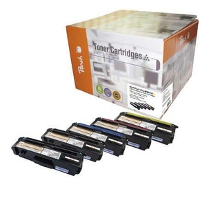 Peach, Peach 111853 Tn-325 Combi Pack Toner, Peach B325 5 Toner XL (2*bk, c/m/y) ersetzt Brother TN-325 für z.B. Brother DCP -9055 CDN, Brother DCP -9270 CDN, Brother HL -4100