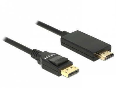 Delock, DeLock DisplayPort - HDMI Kabel, 5m, passiv, Delock Kabel DisplayPort - HDMI, 5 m
