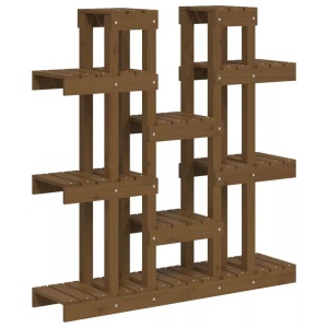 vidaXL, vidaXL Pflanzenständer Honigbraun 104,5x25x109,5 cm Massivholz Kiefer