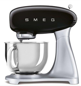 SMEG, Smeg 50´s Retro Style - Toaster (Schwarz), SMEG SMF02BLEU 50's Style - Küchenmaschine (Schwarz)