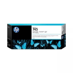 Hp, HP 745 DesignJet Druckerpatrone Fotoschwarz, 300 ml, Hewlett Packard Tintenpatrone, foto schwarz, No.745, F9K04A, (300ml)