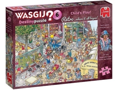 undefined, Wasgij Retro Destiny 6 1000pcs, Wasgij Retro Destiny 6 - Kinderspiel!
