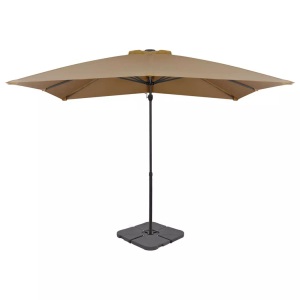 vidaXL, vidaXL Sonnenschirm mit Schirmständer Taupe