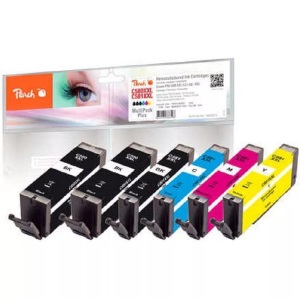 Peach, Peach Spar Pack Plus Tintenpatronen XXL kompatibel zu Canon PGI-580XXL, CLI-581XXL, Tinte Spar Pack Plus PI100-397