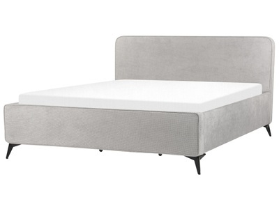 Beliani, Bett mit Lattenrost aus Polyester Klassisch VALOGNES Bett mit Lattenrost aus Polyester Klassisch VALOGNES