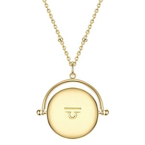 Damen Halskette Sternzeichen Waage Damen Gelbgold 50 CM