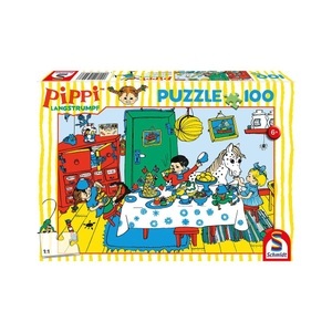 Schmidt Spiele, Kaffeekränzchen mit Pippi, Puzzle, Kaffeekränzchen mit Pippi 100 Teile