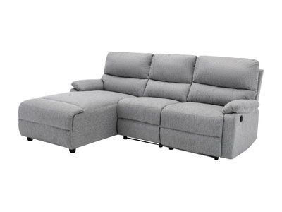 Vente-unique, Ecksofa Relaxsofa elektrisch - Stoff - Ecke Links - Hellgrau - LUNANO Ecksofa Relaxsofa elektrisch - Stoff - Ecke Links - Hellgrau - LUNANO