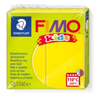 FIMO, FIMO Kids Modelliermasse, Fimo Modelliermasse, gelb, 8030-1