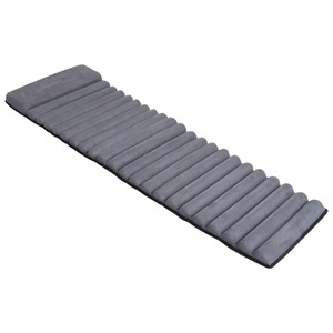 vidaXL, vidaXL Sonnenliegen-Auflage Grau Veloursleder, vidaXL Sonnenliegen-Auflage Grau Veloursleder