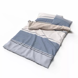 Lotus Bettwaren, Lotus Bettwaren - Duvetbezug Flanell Elif, 160X210CM, Blau