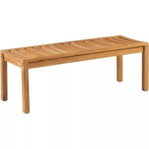 mutoni living, Gartenbank Comfort 2-Sitz Teak natur 120, Gartenbank Comfort 2-Sitz Teak natur 120