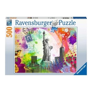 Ravensburger, Puzzle Postkarte aus New York, Ravensburger Puzzle 17379 Postkarte aus New York - 500 Teile Puzzle für Erwachsene und Kinder ab 12 Jahren