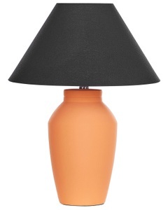 Beliani, Tischleuchte aus Keramik Klassisch RODEIRO Tischleuchte aus Keramik Klassisch RODEIRO, Beliani - Tischleuchte aus Keramik Klassisch RODEIRO, One Size, Orange Bunt