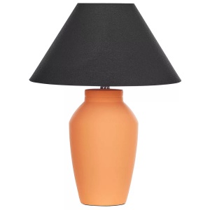 Beliani, Tischleuchte aus Keramik Klassisch RODEIRO Tischleuchte aus Keramik Klassisch RODEIRO, Beliani - Tischleuchte aus Keramik Klassisch RODEIRO, One Size, Orange Bunt