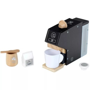 Klein, Theo klein Electrolux Kaffeemaschine, Holz, Klein Kinder-Kaffeemaschine »Holzspielzeug, Electrolux, Holz«, mit Kaffeekapseln und Zubehör aus Holz