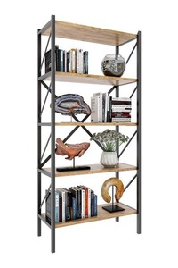 VCM, Holz Metall Aufbewahrung Stand Regal Bücherregal Deko Bücher Standregal Insasi 5 Holz Metall Aufbewahrung Stand Regal Bücherregal Deko Bücher Standregal Insasi 5, VCM - Holz Metall Aufbewahrung Stand Regal Bücherregal Deko Bücher Standregal Insasi 5, One Size, Bronze
