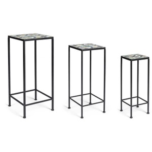DEPOT, Blumentische Positano 3er Set eckig, 