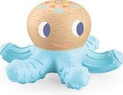DJECO, Djeco Greifling BABY SQUIDI mit Beißring in hellblau, Greifling BABY SQUIDI mit Beissring in hellblau