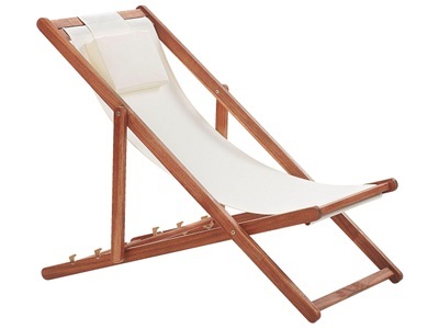 Beliani, Liege aus Polyester Modern AVELLINO Liege aus Polyester Modern AVELLINO, Beliani - Liege aus Polyester Skandinavisch AVELLINO, One Size, Schneeweiss