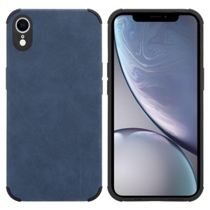 Cadorabo, Hülle für Apple iPhone XR mit Kunst-Wildleder Rückseite, Cadorabo - Hülle für Apple iPhone XR mit Kunst-Wildleder Rückseite, Blau