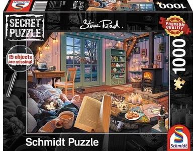 Schmidt Spiele, Schmidt 59655 - Steve Read, Im Ferienhaus, Secret Puzzle,, Im Ferienhaus (Puzzle)