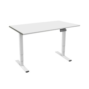 Contini, Contini höhenverstellbarer Bürotisch 1.8x0.8m grau, Contini Höhenverstellbarer Bürotisch 1.8x0.8m Grau / Weiss