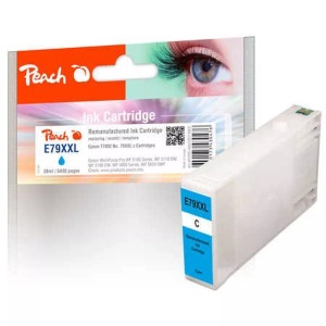 undefined, Peach 319902 1 Stück(e) Kompatibel Extra (Super) Hight Yield Cyan, Peach E79 XXLc Druckerpatrone XXL cy ersetzt Epson No. 79XXL c, C13T78924010 für z.B. Epson WorkForce Pro WF -5100, Epson WorkForce Pro WF -5110 DW