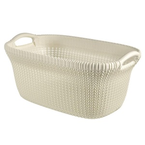 Curver, CURVER Wäschekorb KNIT, Curver - Wäschekorb plastik, One Size, Light Beige
