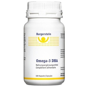 Burgerstein, Burgerstein Omega-3 DHA, Burgerstein Omega 3 DHA Kapseln (100 Stk)