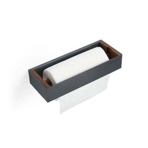 Forster Home, Magnetischer Küchenrollenhalter Walnuss Magnetischer Küchenrollenhalter Walnuss, Forster Home - Magnetischer Küchenrollenhalter Walnuss, One Size, Grau
