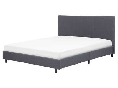 Beliani, Beliani Polsterbett grau Lattenrost 160 x 200 cm ALBI, 
